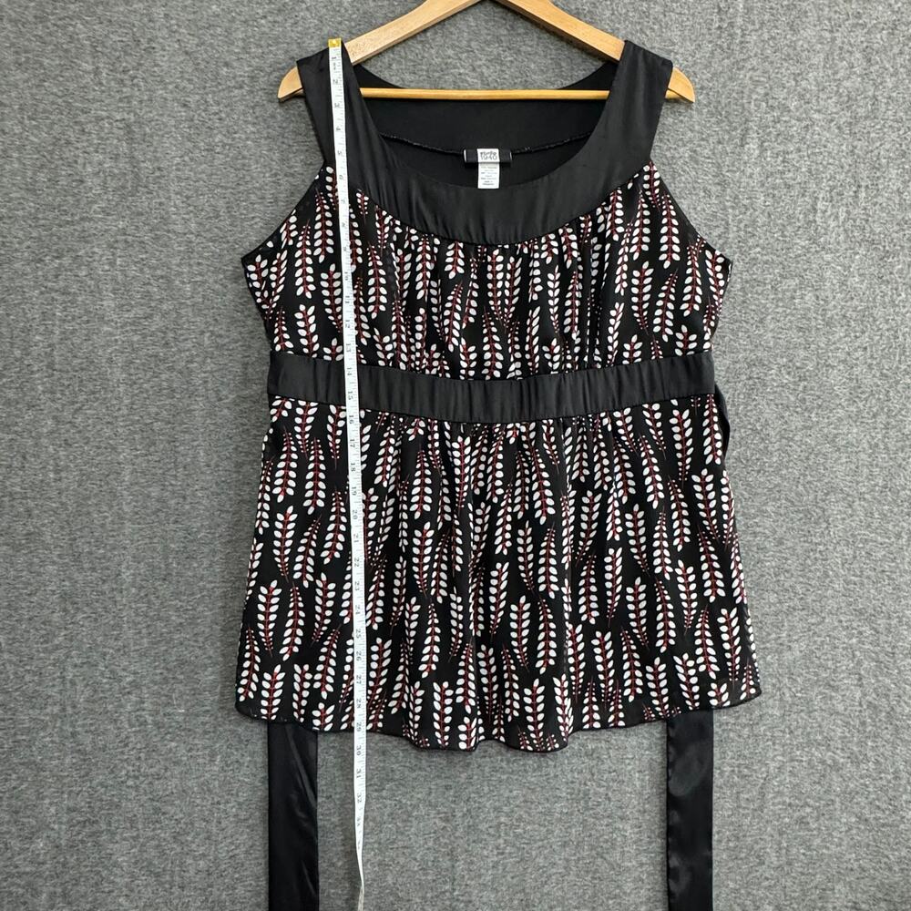 STUDIO 1940 Babydoll Top Size 18/20 Plus Size‎ Y2K Feminine Flowy Tunic - Picture 7 of 8